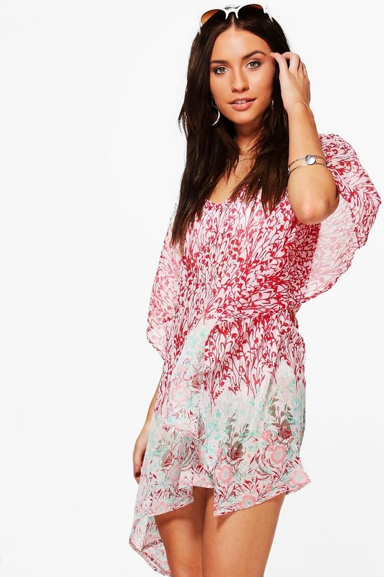 Sophia Floral Beach Kaftan